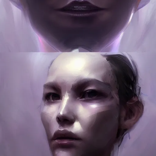 Image similar to system that transforms garbage in resources, concept, sci fi, technical, artificial intelligence, utopia, artstation, unreal engine by zhaoming wu, nick alm, makoto shinkai, very coherent asymmetrical artwork, sharp edges, perfect face, simple form, 1 0 0 mm