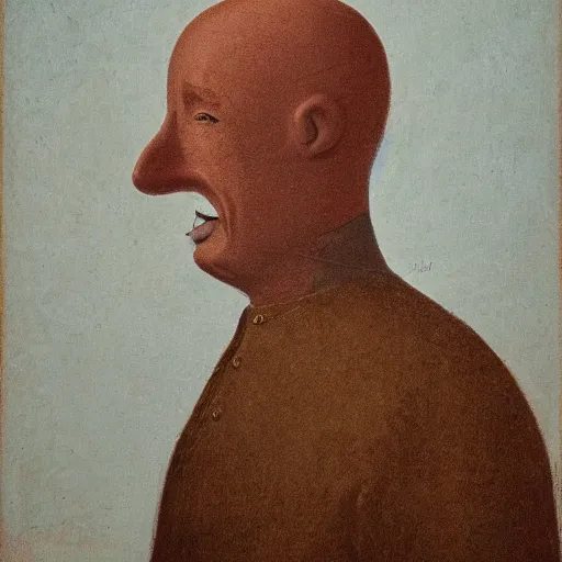 Prompt: portrait of a man with no nose