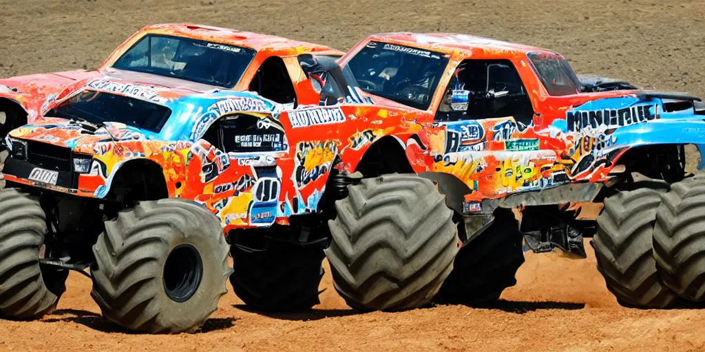 Prompt: Monster Truck Rally