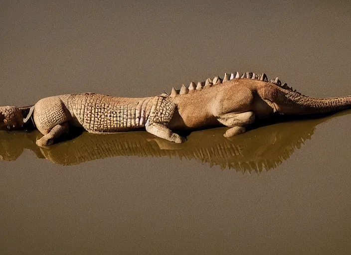 Image similar to horse with crocodile tail, national geographic photography