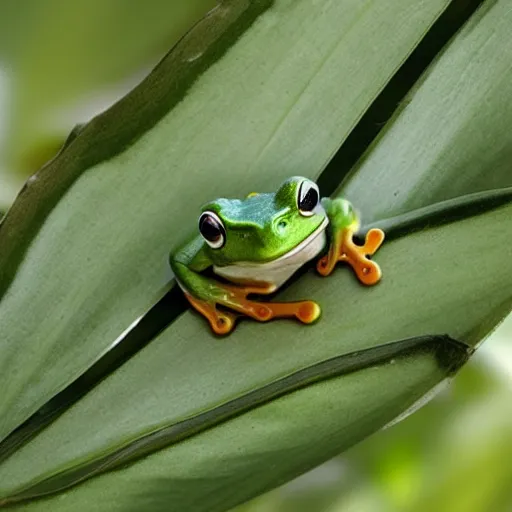 Image similar to frog in yogurt