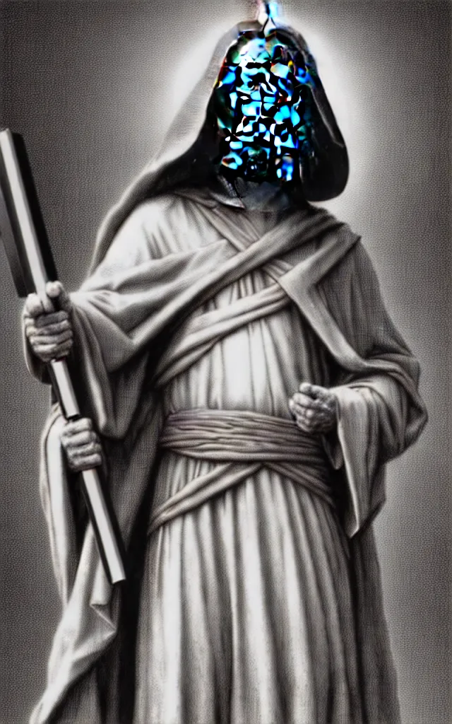 Prompt: darth jesus by gustav dore in color by max chroma