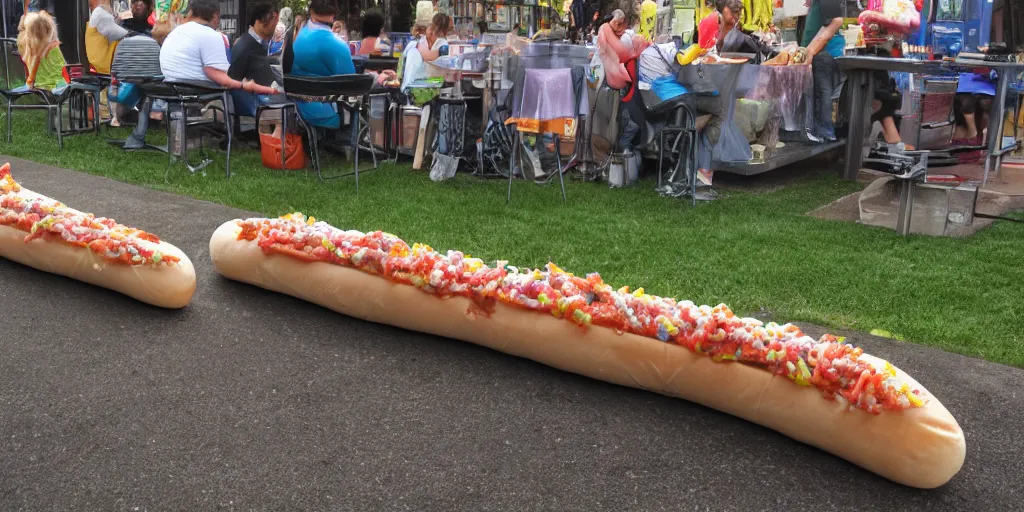 Image similar to ten foot long hotdog