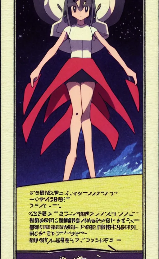 Prompt: a pokemon card from 1 9 5 0, illustration, concept art, anime key visual, trending pixiv fanbox, by wlop and greg rutkowski and makoto shinkai and studio ghibli and kyoto animation, symmetrical facial features, pocket monster companion, front trading card art