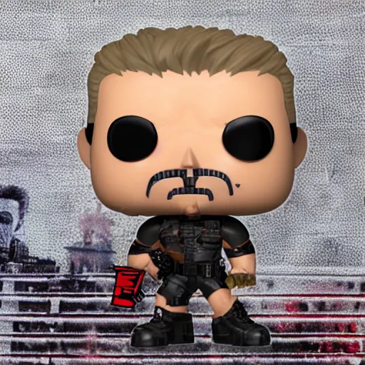 Image similar to duke nukem funko pop vinyl figure, photo realistic, highly detailed,