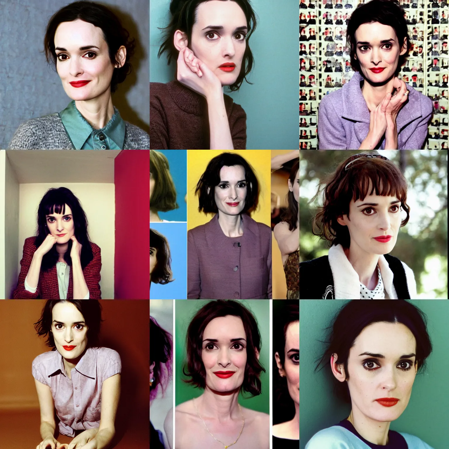 Prompt: winona ryder in the style of wes anderson