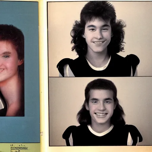 Image similar to 1985 high school year book headshot photos