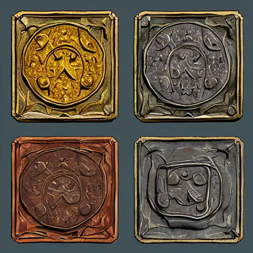 Prompt: medieval coin texture