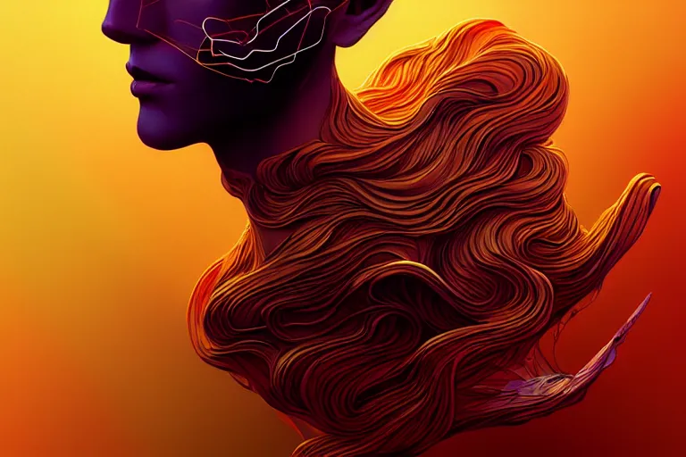Image similar to ai art is souless, phantom, dreary, dramatic, fluid, golden ratio, artstation, moebius + loish, hd,