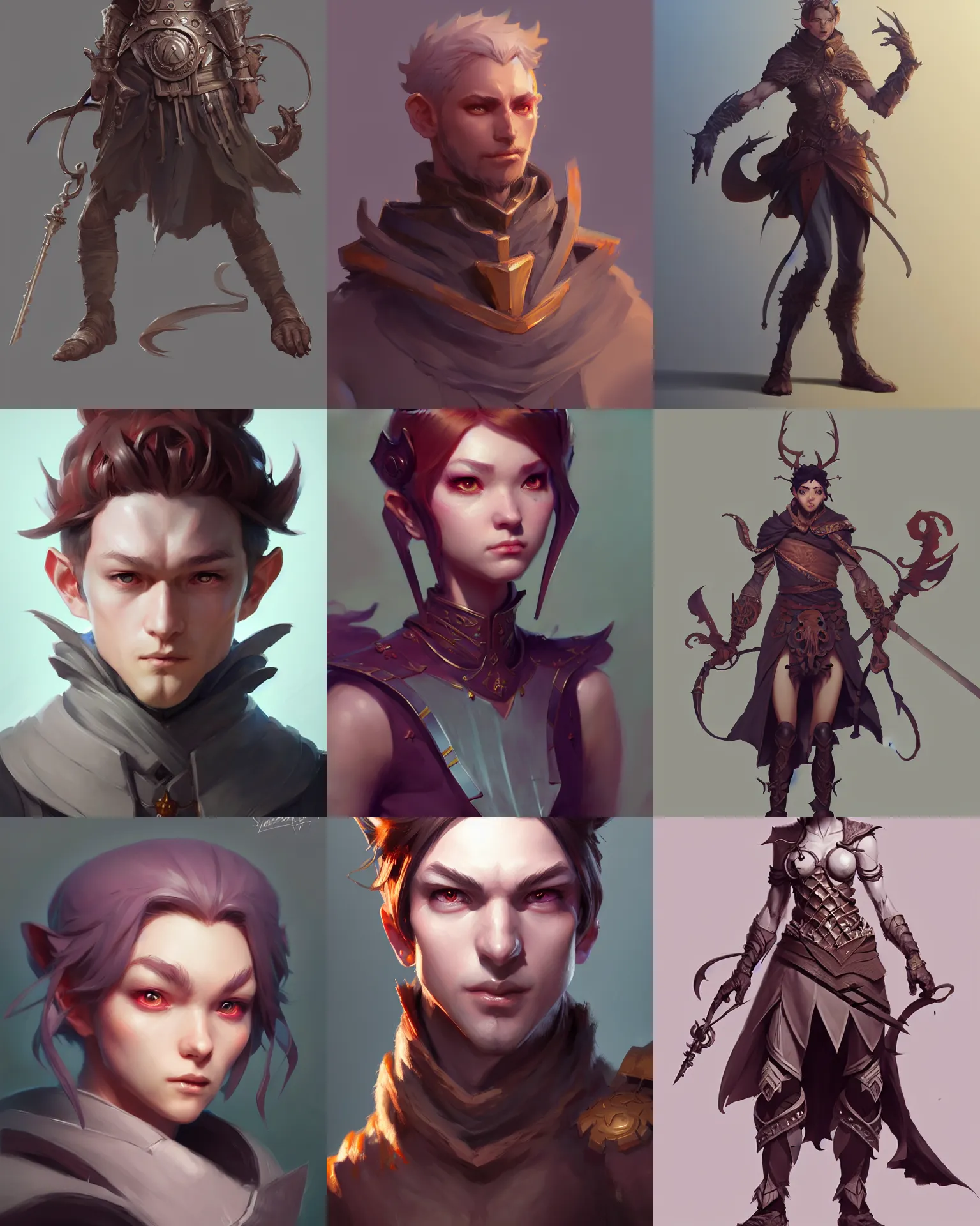 Prompt: character concept art of a random fantasy character | | distinct - fine, key visual, realistic shaded perfect face, fine details by stanley artgerm lau, wlop, rossdraws, james jean, andrei riabovitchev, marc simonetti, sakimichan, and jakub rebelka, trending on artstation