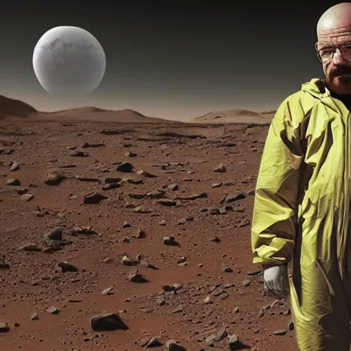 Image similar to walter white on mars