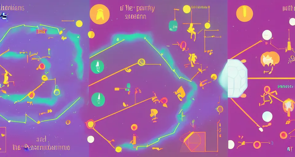 Image similar to the two complementary forces that make up all aspects and phenomena of life, by Kurzgesagt,