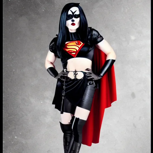 Image similar to Goth Superwoman