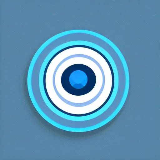 Prompt: a blue button, ui element, vector