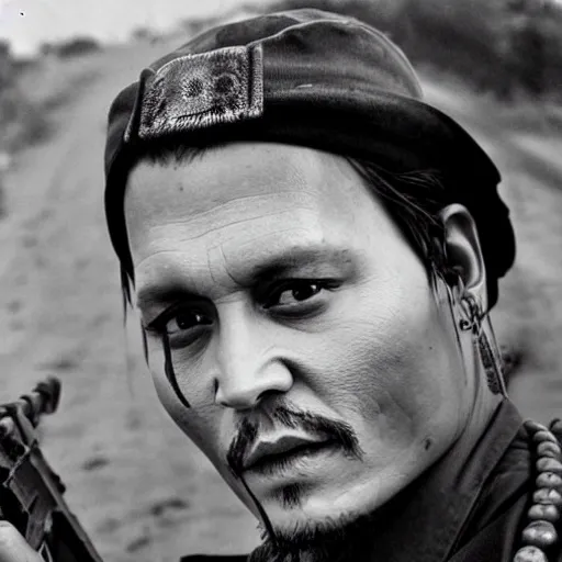 Image similar to johnny depp vietnam war photograph