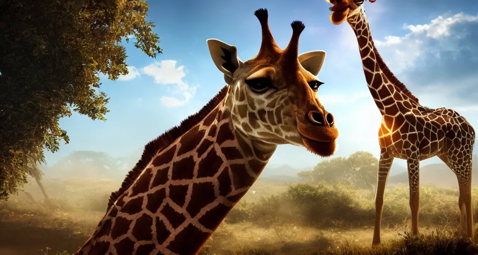 giraffe background