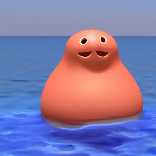 Image similar to living blob made out of water, hd