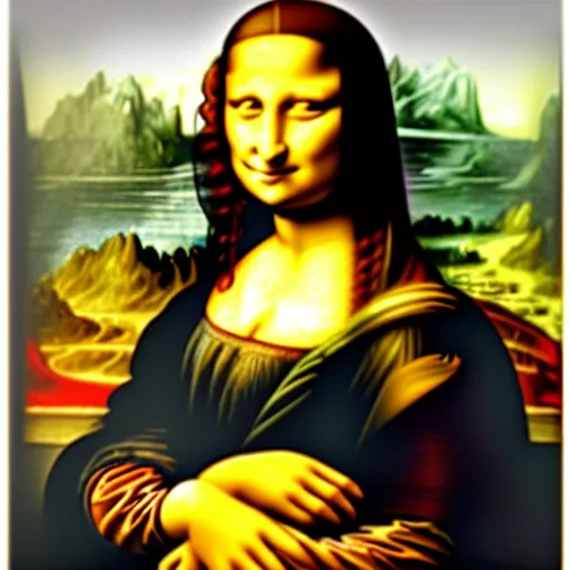 Image similar to Mona Lisa question if she is real or if she is a painting, Mona Lisa painting,