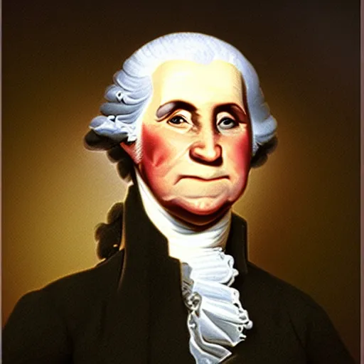 Image similar to george washington doing the troll face