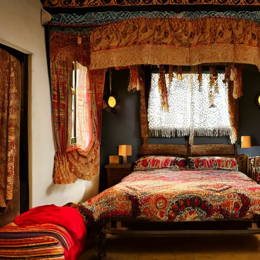 Prompt: Bohemian Bedroom