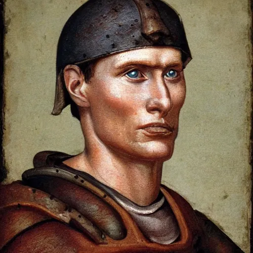 Image similar to Jerma985 in Ancient Rome, detailed, highly detailed, heroic, epic, complex, very detailed, realistic, HD quality, 8k resolution, body and headshot, Oil Painting, Italian Renaissance Painting of Jerma985, Italian Renaissance Painting Style, Renaissance Painting Style, Painting, Trending on Artstation