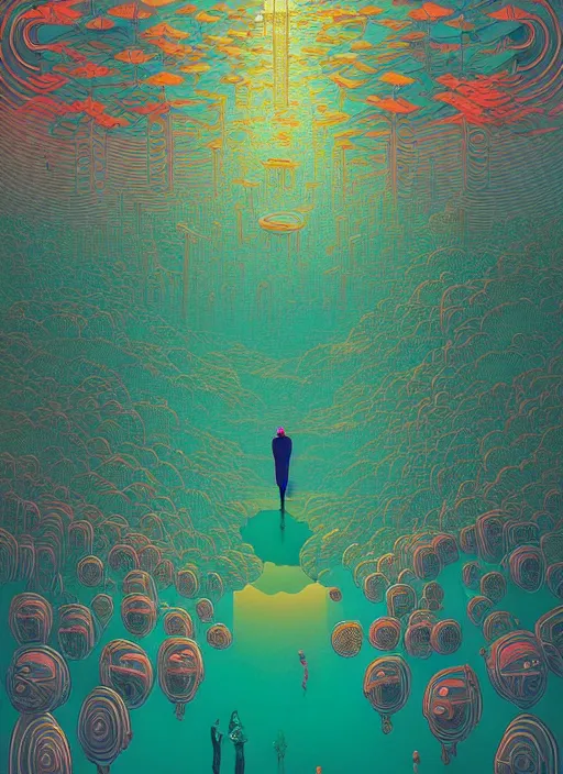 Prompt: symmetry!! stunning portrait of everything everywhere all at once, by victo ngai, kilian eng vibrant colors, dynamic lighting, digital art, winning award masterpiece, fantastically beautiful, illustration, aestheticly inspired by beksinski and dan mumford, upscale with simon stalenhag work, artstation, 8 k