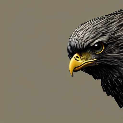 Prompt: A extremely realistic photo of an eagle with night vision goggles, standing bird, sharp claws, cloudy, midnight, smoke, ultra high detail digital art, trending on Artstation, unreal engine