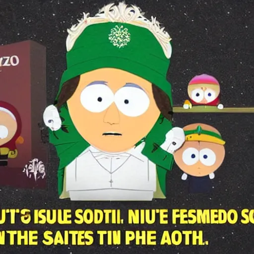 Prompt: Mozart in South Park