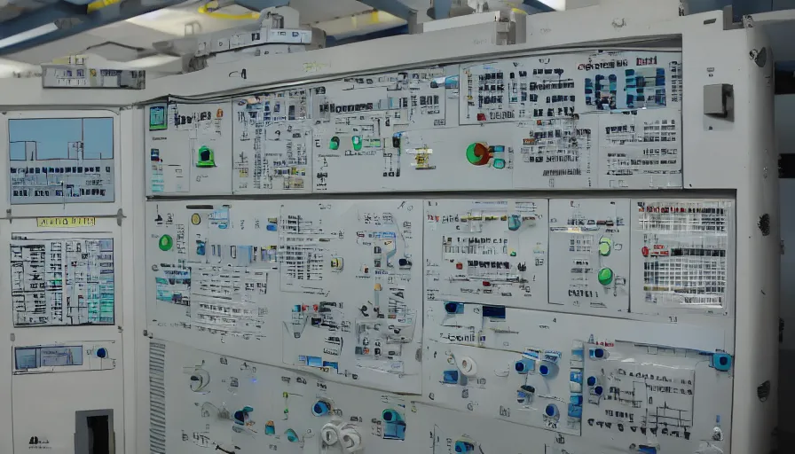 Image similar to nuclear power plant control panel