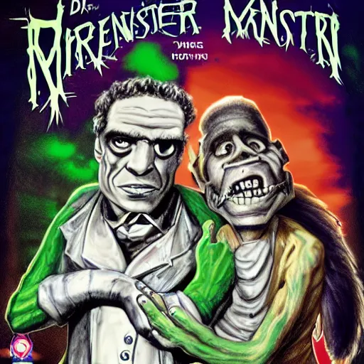 Prompt: dr frankenstein and frankenstein’s monster