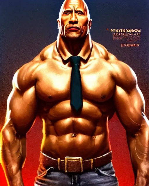 Prompt: dwayne johnson as a politician. 1 9 8 0 s dystopian soviet russia, propaganda screens. unreal engine, fantasy art by jesper ejsing. faithfully depicted facial expression, perfect anatomy global illumination, radiant light, detailed and intricate environment