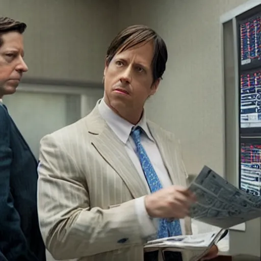 Prompt: film still of the big short (2015)