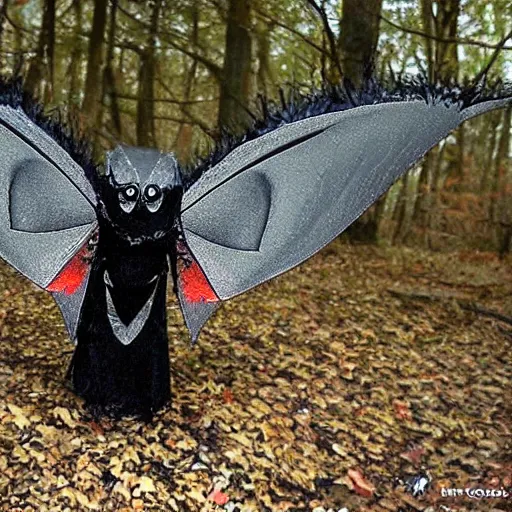 Image similar to mothman caught on trailcam