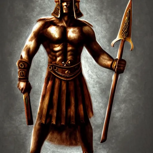 Image similar to a spartan warrior by steve argyle,