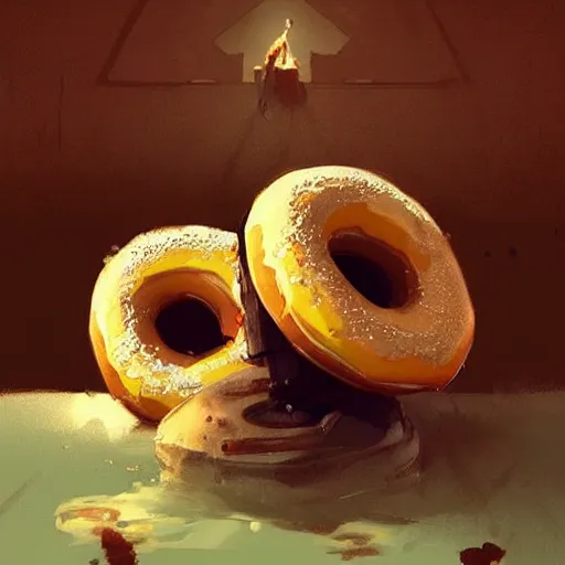 Image similar to 🍩 , digital Art, Greg rutkowski, Trending artstation,cinematic