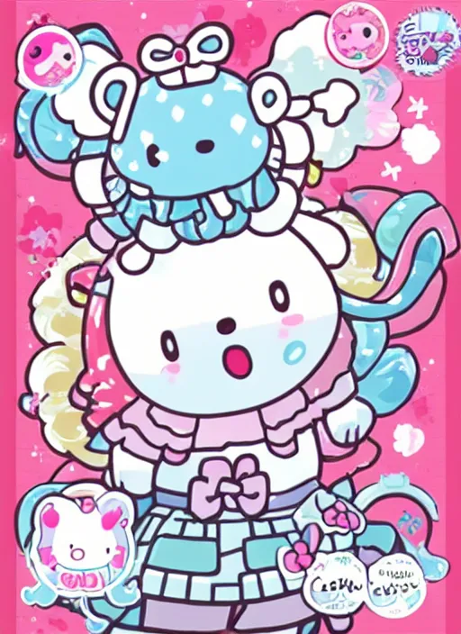 Prompt: cinnamoroll, sanrio