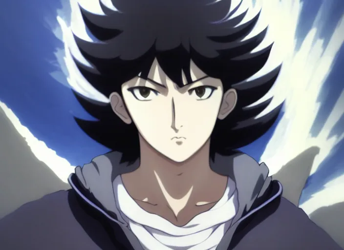 Image similar to a film still portrait of a fubuki one punch man, dark hair, finely detailed features, closeup at the faces, perfect art, at an ancient city, gapmoe yandere grimdark, trending on pixiv fanbox, painted by greg rutkowski makoto shinkai takashi takeuchi studio ghibli, akihiko yoshida