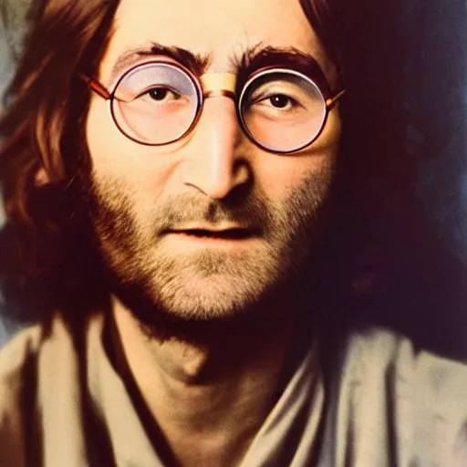 Prompt: a captured photograph of john lennon in the taliban - 5 0 0