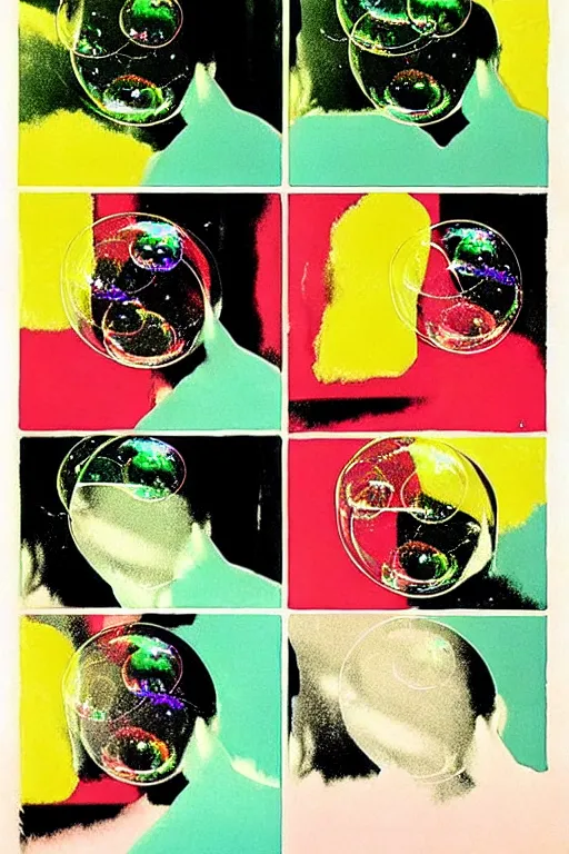 Prompt: ( ( ( ( ( the garden with soap bubbles ) ) ) ) ) high details by andy warhol and bill sienkiewicz!!!!!!!!!!!!!!!!!!!!!!!!!!!!!!