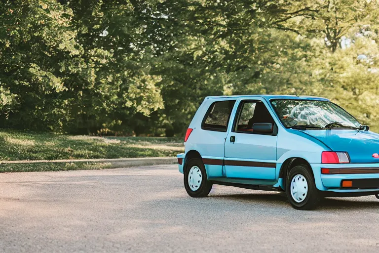 Image similar to 1990 Geo Metro, XF IQ4, 150MP, 50mm, F1.4, ISO 200, 1/160s, natural light, Adobe Photoshop, Adobe Lightroom, photolab, Affinity Photo, PhotoDirector 365