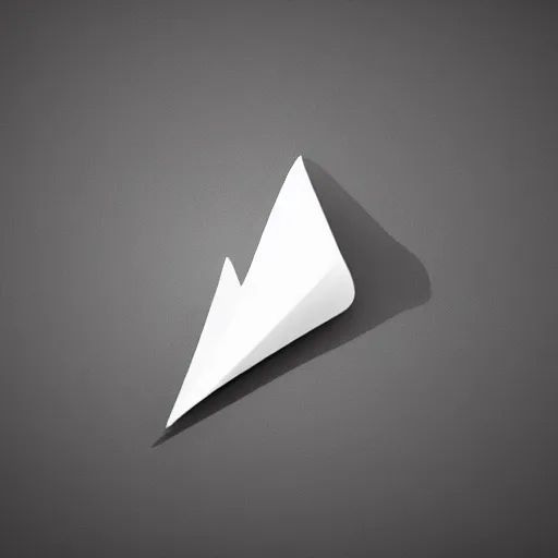 Image similar to The new Telegram logo in the form of a man launching a paper airplane, streamlined shape, streamlined shape, modern plane design, with streamlined white background, symmetrical shape, high quality,