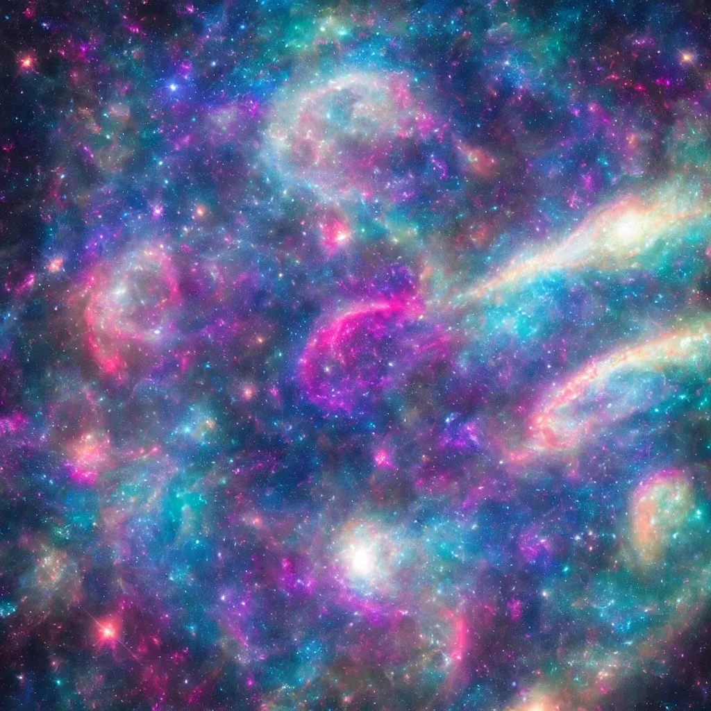 Prompt: a surreal nasa image of enchanting magical vibrant deepspace, galaxies, stars, cosmos, nebulas, supernovas, star hatcheries, hyper realistic, dslr camera, highly detailed, 8k, artstation trending, pinterest, space art