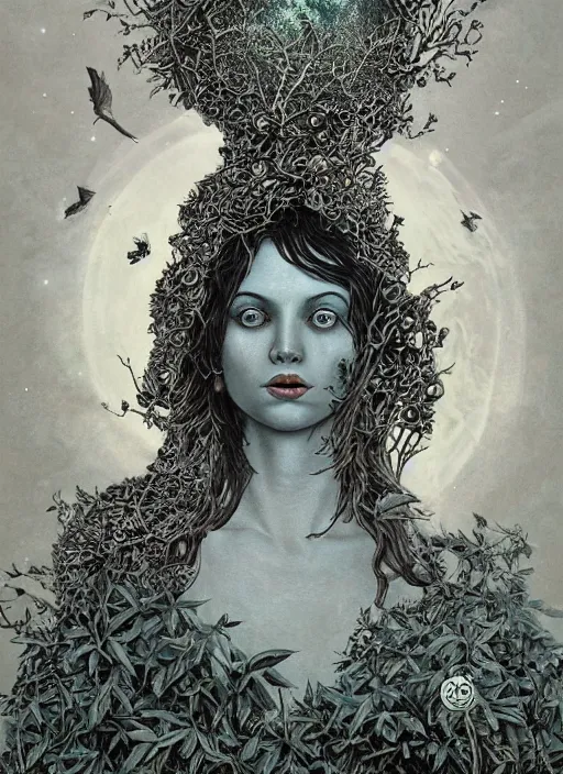 Image similar to Earth goddess painting by Dan Hillier, trending on artstation, artstationHD, artstationHQ, 4k, 8k