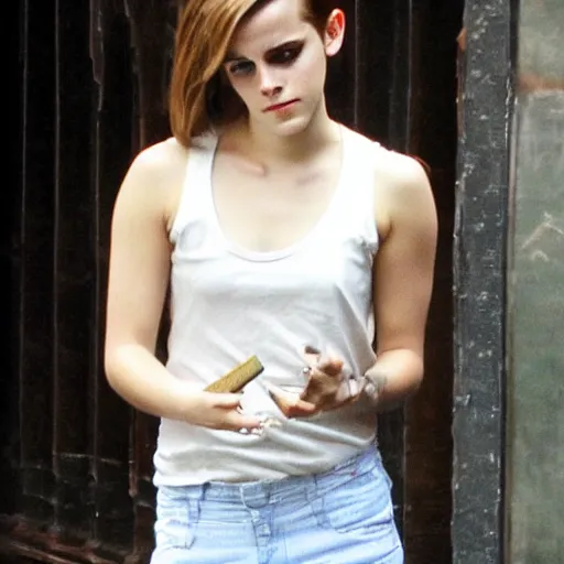 Image similar to emma watson smoking cigarrete