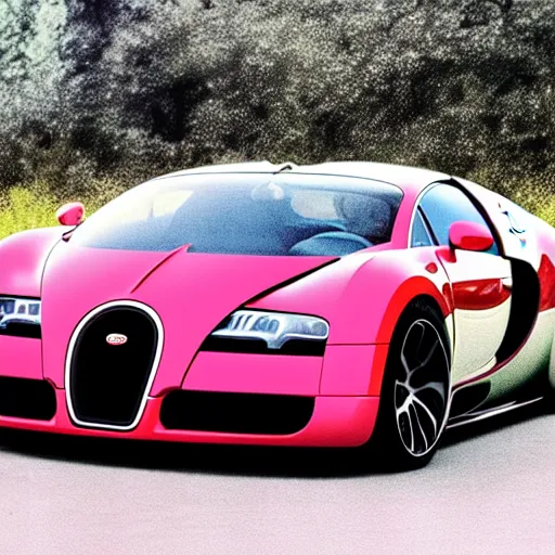 Image similar to “Bugatti Veyron if it were made in 1984”