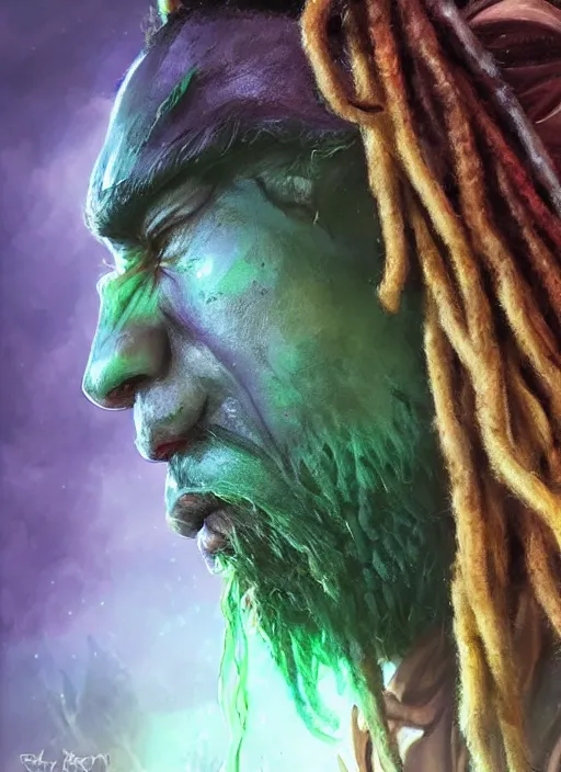 Prompt: human dreadlock, ultra detailed fantasy, dndbeyond, bright, colourful, realistic, dnd character portrait, full body, pathfinder, pinterest, art by ralph horsley, dnd, rpg, lotr game design fanart by concept art, behance hd, artstation, deviantart, hdr render in unreal engine 5