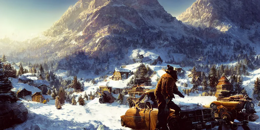 Image similar to let freedom ring from the snow - capped rockies of colorado. let freedom ring from the curvaceous slopes of california. ultrafine highly detailed hyper colorful illustration, sharp focus, rozalski, craig mullins, unreal engine highly rendered, global illumination, radiant light, intricate and detailed environment