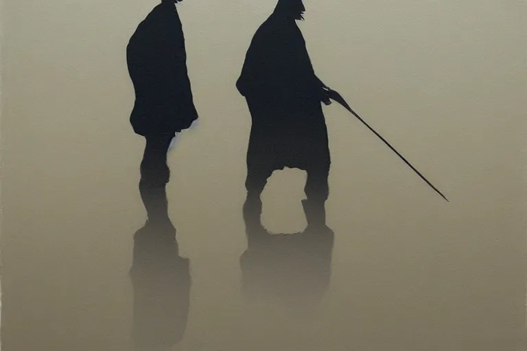 Image similar to samurai with artwork by tim eitel