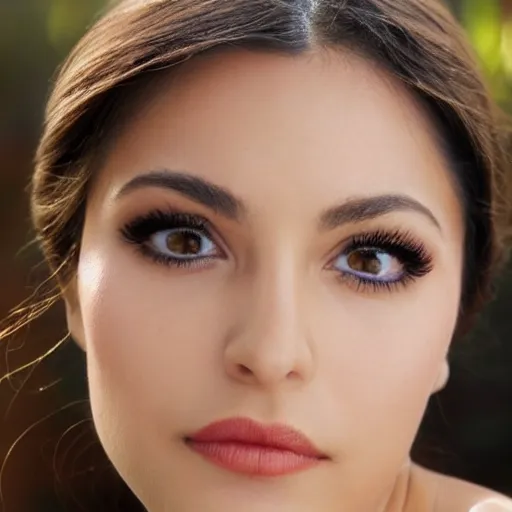 Prompt: an extreme close up photo of a attractive, alluring, beautiful, gorgeous, Mexican actress, in her early 20s with make up