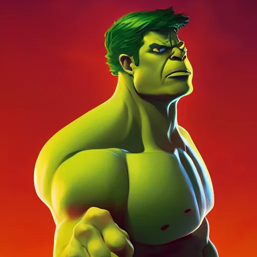 Image similar to face icon stylized minimalist the hulk, loftis, cory behance hd by jesper ejsing, by rhads, makoto shinkai and lois van baarle, ilya kuvshinov, rossdraws global illumination